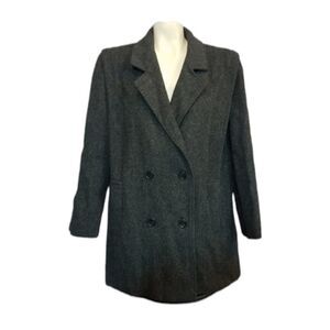 Vintage Noble Fashions Wool Blend Pea Coat Size XL